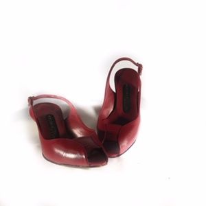 The 9-2-5 Collection Red Slingbacks